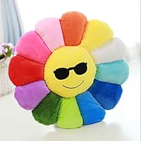 Nunubee Novelty Cute Stuffed Cotton Emoji Flowers Toys Pillow Cushions for Floor Sofa Home Decoration