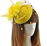 Fascinator Hair Clip Pillbox Hat Bowler Feather Flower Veil Wedding Party Hat