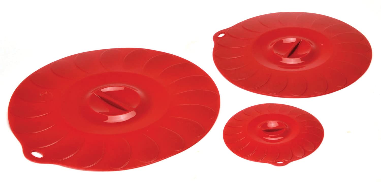 Norpro Silicone Universal Suction Lid, Set of 3