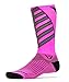 Swiftwick - Vision Team Eight, Tall Crew Socks for Cycling, Pink, Medium