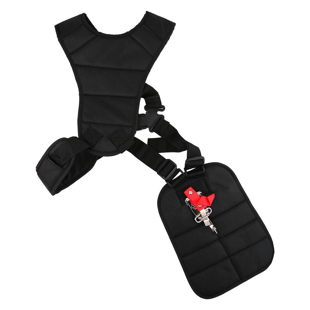 Yosoo Lawn Mower Double Strap Shoulder Harness Black Comfort Trimmers/Strimmer Nylon Belt for Brushcutters