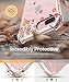 GVIEWIN Clear Case for iPhone 8 Plus/7 Plus, Flower Pattern Design Flexible TPU Ultra-Thin Shockproof Transparent Floral Cover, Cases for iPhone 7 Plus/8 Plus 5.5 Inch (Spring Flowers/Orange)
