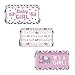 Pink Elephant Girl Baby Shower Mini Candy Bar Wrappers - 45 Stickers