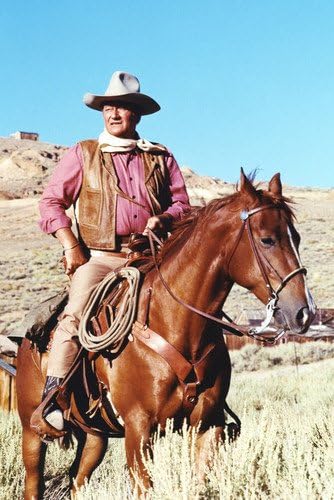John Wayne Rare Western Classic Image 24x36 Poster On Horseback As Chisum At Amazon S Entertainment Collectibles Store
