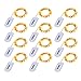 Kohree 12 Pack LED String Lights Copper Wire Lights, Battery Operated Starry Fairy Lights, Decor Rope Lights for Seasonal Decoration Home,Holiday, Wedding, Party(Warm White,2.2m /7.2ft)
