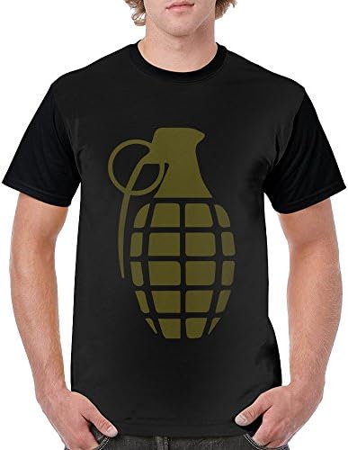 MGTR Grenade Novelty Casual T Shirts Printed Graphic Short Sleeve Shirt Tees For Men's