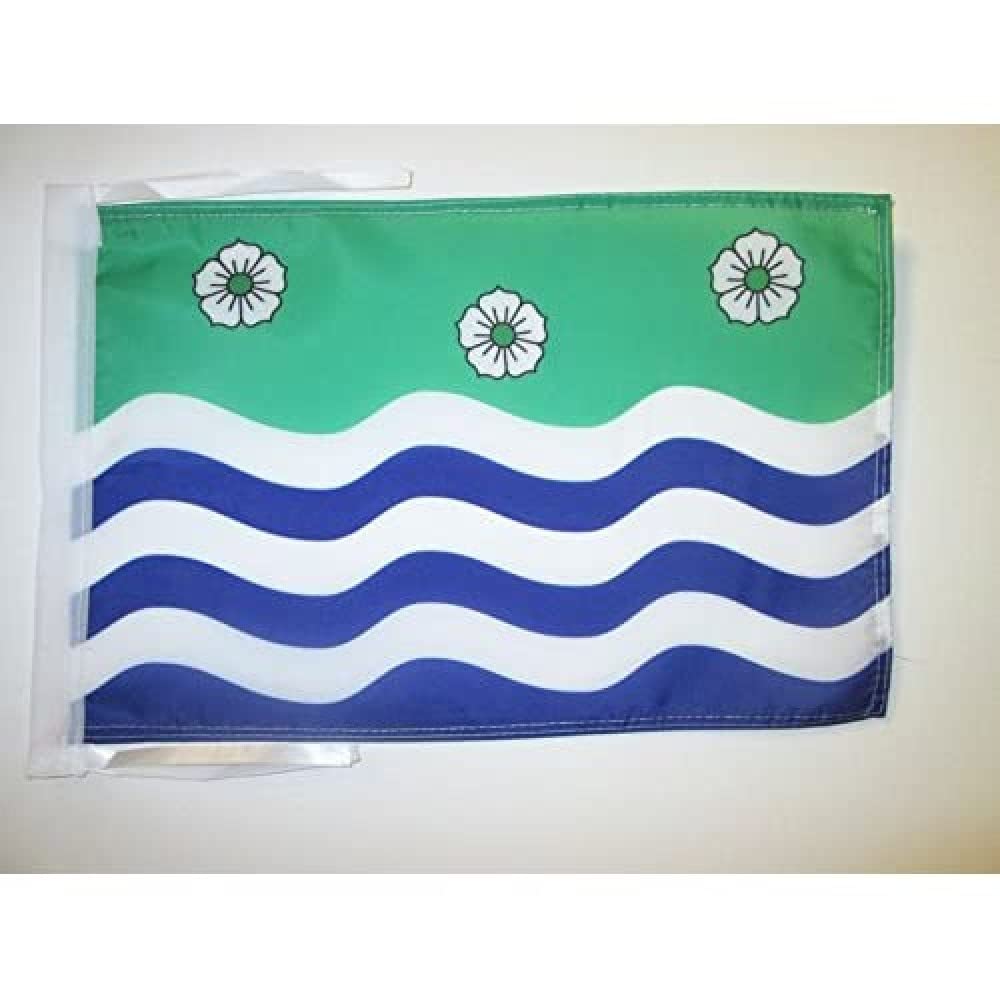 AZ FLAG - Cumberland county Flag - 18'' x 12'' - 100% Polyester County of Cumberland - England Small Banner with Two Cords - Fade Resistant - Vivid Colors - 18x12 in - 45x30 Cm