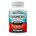 Turmeric Curcumin with Bioperine Joint Pain Relief - Anti-Inflammatory & Antioxidant Supplement with 10mg of Black Pepper for Better Absorption. Best 100% All Natural Non-Gmo Made in USA, 90 count
