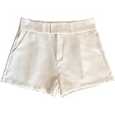 WDIRARA Women's High Waisted Wide Leg Shorts Summer Casual Dressy Shorts with Pockets