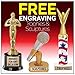 Crown Awards Gold Cup Trophies with Custom Engraving, 7.25