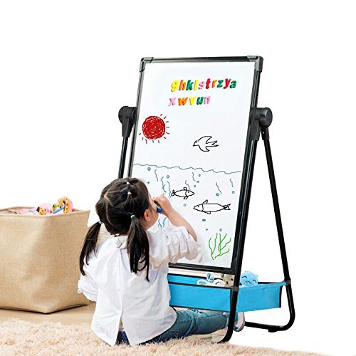 2 Kids+Whiteboard+Chalkboard+29+5inch+44inch+360%25C2%25B0Rotating
