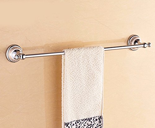 Yomiokla Bathroom Accessories - Kitchen, Toilet, Balcony and Bathroom Metal Towel Ring In Europe, a full continental-copper-chrome plated silver-mounted lever ceramic A 70cm