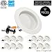 Parmida (12 Pack) 4 inch LED Downlight Trim, Dimmable, 10.5W (75W Replacement), 700 Lm, EASY INSTALLATION, 5000K (Day Light), Retrofit LED Recessed Lighting Fixture, ENERGY STAR & ETL-Listed