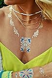 Flash Tattoos - Isabella - Authentic Metallic Temporary Tattoos