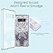 LK Case for Galaxy Note 8, [Shock Absorbing] White Henna Mandala Floral Lace Clear Design Printed Air Hybrid with TPU Bumper Protective Case Cover for Samsung Galaxy Note 8