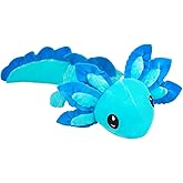 Axolotl Plush Toy,Axolotl Stuffed Animal,14.6" Kawaii Doll Stuffed Toy Gifts for Boys Girls (Blue)