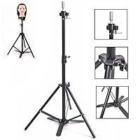 HAIREALM Wig Stand Cosmetology Adjustable Tripod For Mannequin Manikin Doll Canvas Head