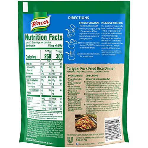 Knorr Rice Side Dish, Asian Teriyaki, 5.4 Oz (Pack of 8)
