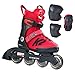 K2 Skate Raider Pro Pack, Red, 4-8