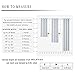 WONTEX Blackout Curtains Room Darkening Thermal Insulated Living Room Curtains, 52 x 84 inch, Greyish White, 2 Grommet Curtain Panels
