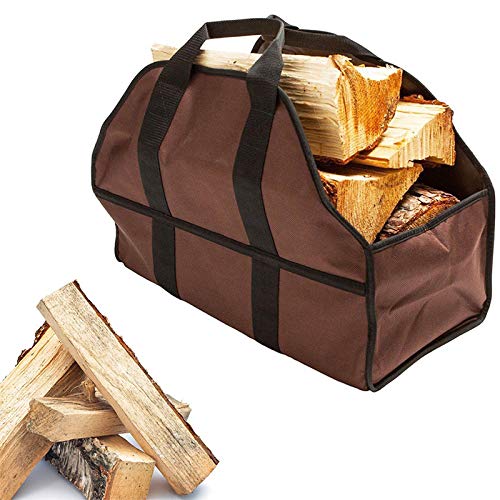 TOOGOO Oxford Camping Log Carrier Outdoor Handle Package Storage Firewood Durable Navy Blue