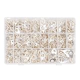 SwitchMe 1010 Pcs Wire Crimp Connectors Non-Insulated Tin-Plated Copper Wiring Ring Fork Terminals Assortment Kit