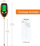 Mcbazel 4-in-1 Soil Meter PH Temperature Moisture Light Gardening Tool view 9