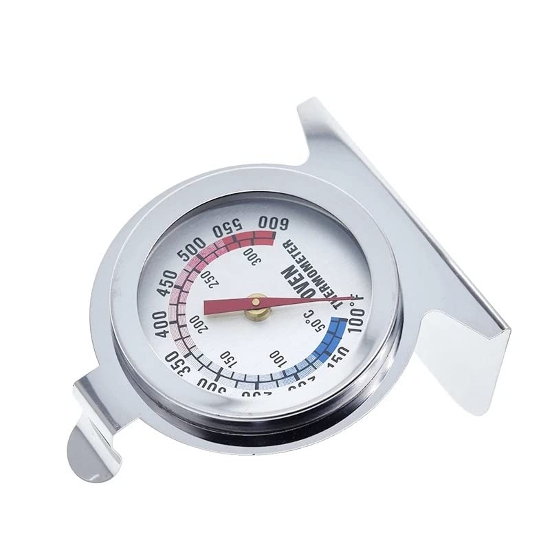 Partsmart Stainless Steel Stand-Up Oven Thermometer - Accurate Dial Gauge 100°F-600°F for Meat, Baking & Kitchen Use