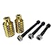 Z-FIRST Pro Scooter Pegs CNC Aluminum Pegs for Stunt Scooters with Hardware (Gold)