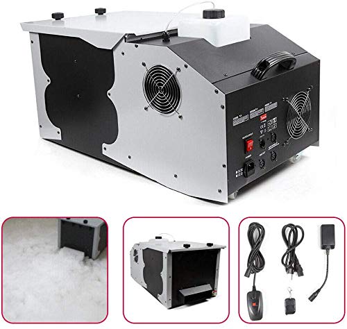 DONNGYZ Dry Ice Machine Low Lying Fog Smoke Maker Cloud Effect DMX512 Professional Commercial Suitable for Stage Concert Wedding Party Show w/Remote Controller 3000W(US Stock)