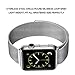 Apple Watch Band, Fully Magnetic Closure Clasp Stainless Steel Bracelet Strap for smart watch Sport & Edition 42mm - Silver