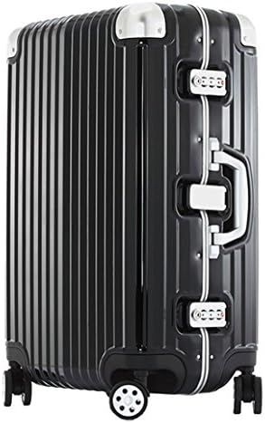 OCCA PC Aluminium Frame TSA Lock Spinner Wheels Travel Suitcase - Black 29"