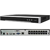 DS-7616NI-Q2/16P 4K NVR 16 Channel 16-ch 16 PoE Network Video Recorder Work with 8MP/6MP/5MP/4MP IP Camera, suppport up to 8TB Hard Drive (HDD not Include)