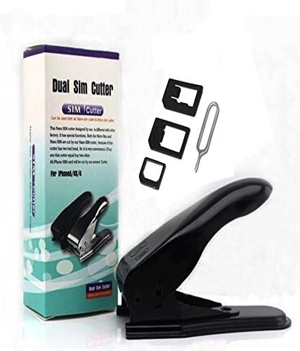 Click2u 2 in 1 Micro SIM Card Cutter Nano SIM Card Cutter and Adapter Kit Nano/Micro, Standard, Eject Pin for Mobile phone, Smartphone and Tablet