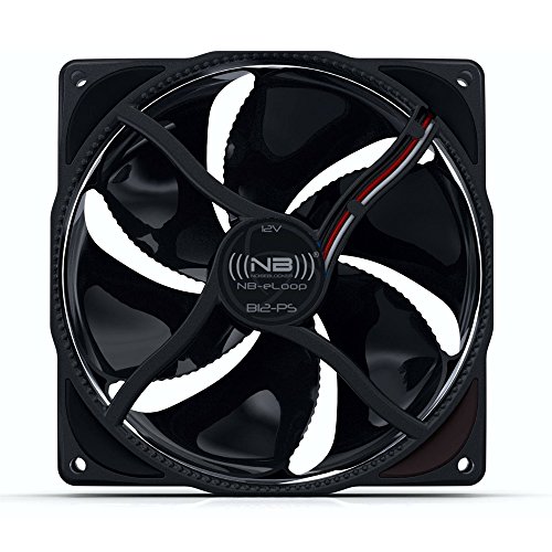 Noiseblocker NB-eLoop Series B12-PS Black Edition 120mm PWM Bionic Loop Rotor Fan, 1500rpm, 21 dBA