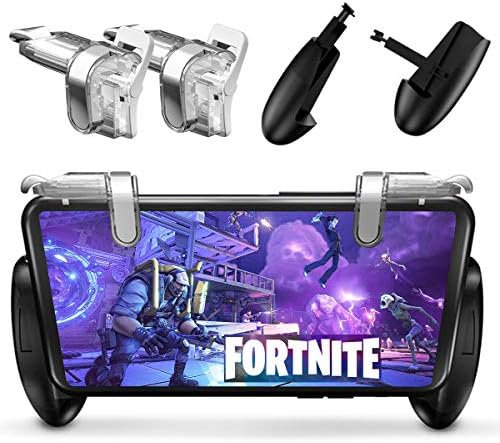 Pubg Mobile Controller - Sumyee Fortnite Mobile Game Controller，Sensitive Shoot and Aim L1R1 Mobile Trigger for Rules of Survival Battle Royale (2 Triggers+1 Gamepad(K3))