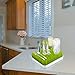 Bottle Drying Racks, Enlala Baby Anti-Bacterial Countertop Drainer Mat and Dryer Stand for Infant Dishes, Bottles and Accessories