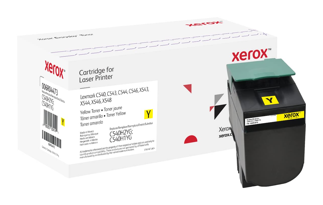 Everyday by Xerox Yellow Toner compatible with Lexmark C540H2YG/C540H1YG, High Capacity