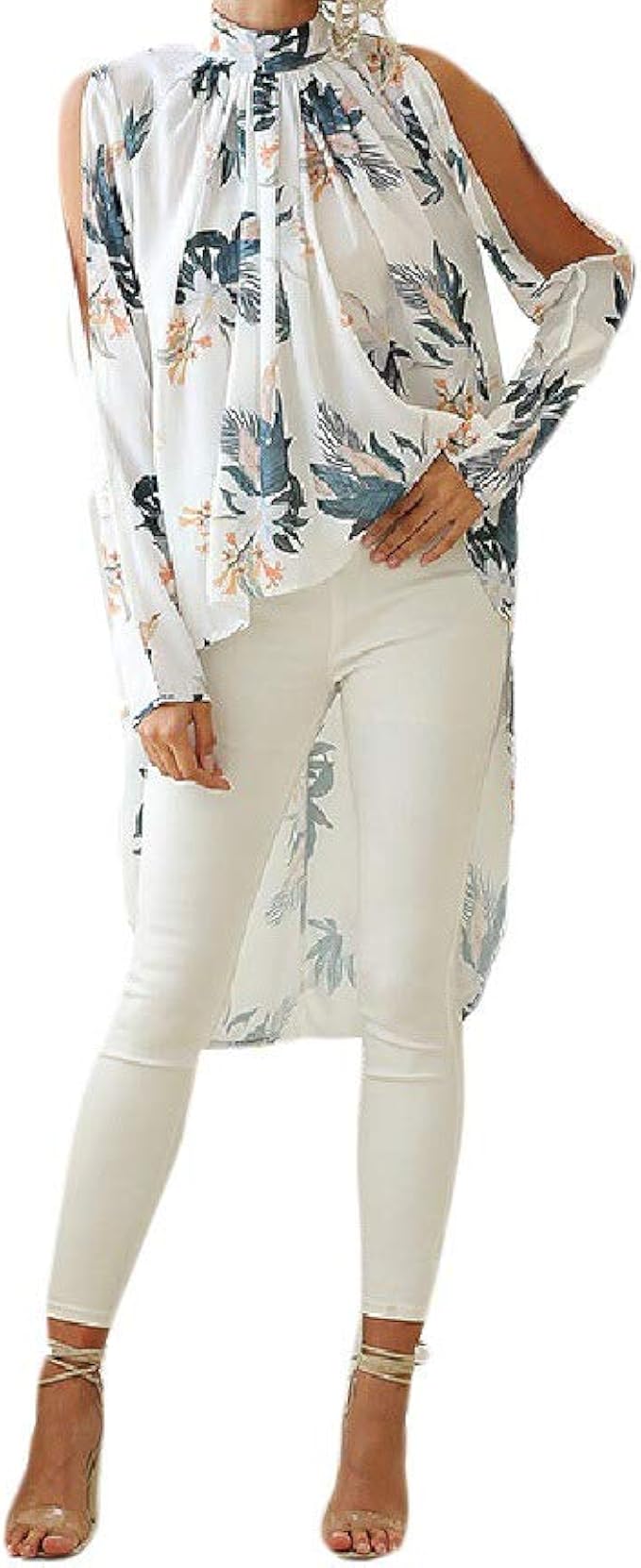 high low chiffon top