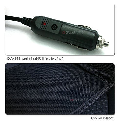 Tornado Car Cooling Wind Seat Covers Chair Cooler Cushion Seatcover Summer 12v Motors Auto Vehicle Black Color(1pack)