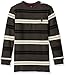 U.S. Polo Assn Big Boys' Long Sleeve Thermal Bengal Striped Pullover Shirt, Seagrams Burgundy, 10/12