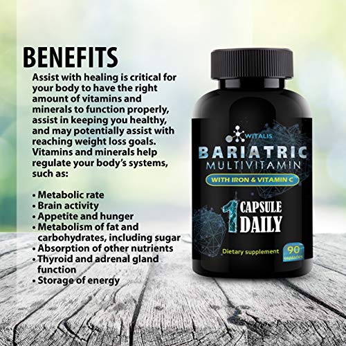 Bariatric Multivitamin Vitamins for Post Gastric Bypass & Sleeve