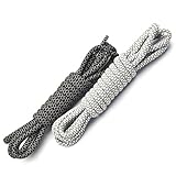 Aupek Reflective Round Shoelaces 2 Pairs Pack 3/16” Thick Sport Shoe Laces for Kids Adult Men Women Unisex Sneakers Hiking Boots Running Basketball Soccer Shoes