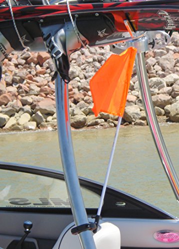 Flag-Buddy-Tower-Mounted-Rotating-Skier-Down-Flag-Holder-with-Free-Floating-Orange-Safety-Flag-Adjustable-Tool-Free-Clamping Flag-Buddy-Tower-Mounted-Rotating-Skier-Down-Flag-Holder-with-Free-Floating-Orange-Safety-Flag-Adjustable-Tool-Free-Clamping