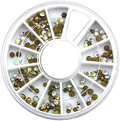4 Boxes of Colorful Rhinestones DIY Nail Art Diamond