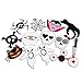 PBPBOX 52 Pieces Halloween Party Favors Photo Booth Props