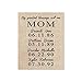 Mother's Day Gift, My Greatest Blessings Call Me Mom, Customized Burlap Print