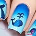 Whats Up Nails - Whales & Tales Vinyl Stencils for Nail Art Design (2 Sheets, 40 Stencils Total)