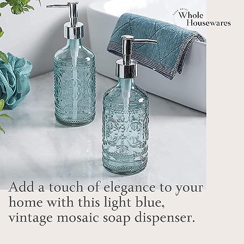 WHOLE HOUSEWARES Glass Hand Soap Dispenser and Lotion Dispenser