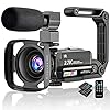 Caméra Vidéo 2.7K Caméscope UHD 36MP Caméra de Vlog pour Youtube IR Night Vision 3.0″ LCD à écran Tactile 16X Zoom Camera Recorder avec Microphone Stabilisateur Portable Télécommande, 2 Piles